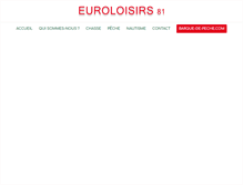 Tablet Screenshot of euroloisirs81.com